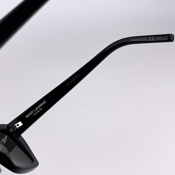 Saint Laurent SL276 MICA 001 BRAND NEW Sunglasses Black Gray Cat Eye Women